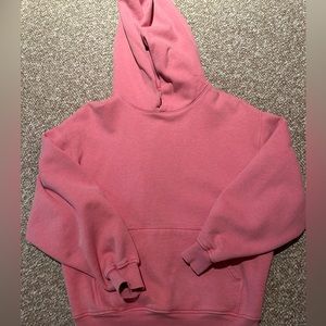TNA cozy fleece pink hoodie